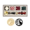 thumbnail image 1 of Zootealy Retro Letters Wax Seal Stamp Set Handmade DIY Envelope Seal Holiday Gift, 1 of 6