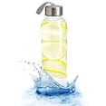 thumbnail image 2 of Kitchen Lux Glass Water Bottle BPA-Free Glass Drinking Bottles with Lids and Sleeves, 18 Oz Pack of 4, 2 of 9