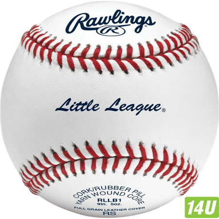 Rawlings | Little League Baseballs | Competition Grade | RLLB1 | Youth/14U | 12 Count