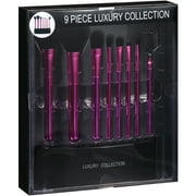 Pink Luxury Makeup Brush Collection, 9 pc