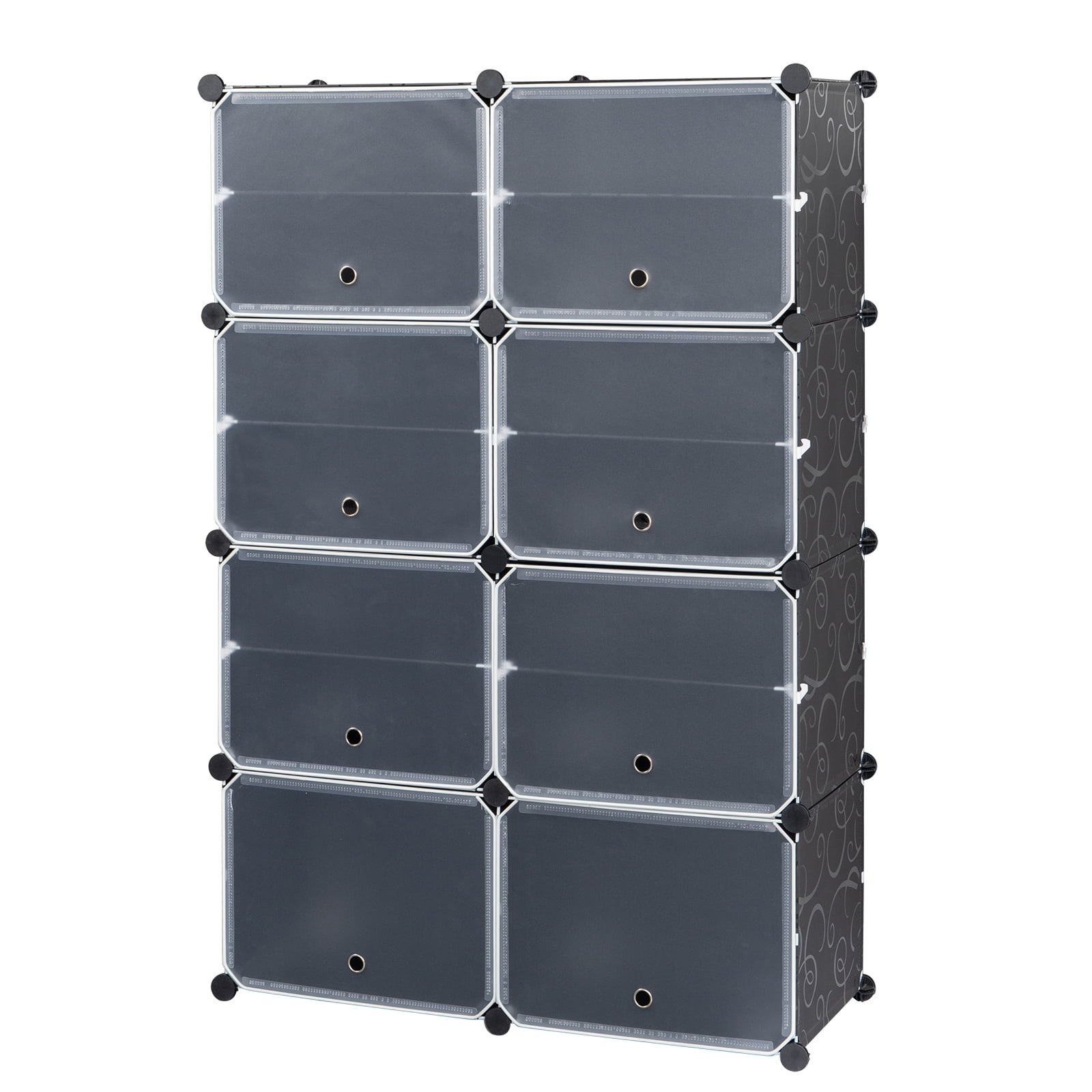 7-Tier Shoe Rack Organizer Portable 28 Pair 14 Grids Tower Shelf Storage Cabinet Stand Expandable for Heels, Boots, Slippers, Black