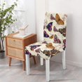thumbnail image 4 of Artistic Butterfly Pattern Dining Chair Covers Set of 4, Stretch Washable Polyester Kitchen Slipcovers, Removable Seat Protector for Party or Gathering, 4 of 7