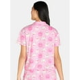 thumbnail image 4 of Women’s Valentine’s Day Print Shorty Notch Collar Pajama Set from Way to Celebrate, 2-Piece, Sizes XS-3X, 4 of 4
