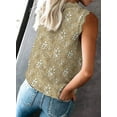 thumbnail image 5 of Anyjoin Women Sexy V Neck Lace Tank Tops Summer Sleeveless Chiffon Blouses, 5 of 5