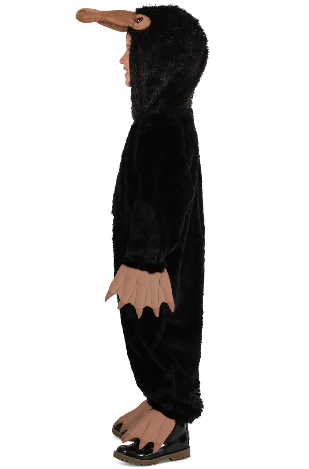 Adult Kids Fantastic Beasts Furry Niffler Creature Halloween Costume Hoodie Hat 