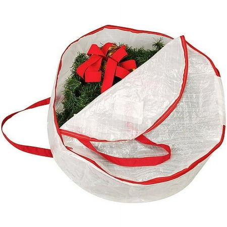 Household Essentials Holiday Christmas Storage Bag for 24 Inch Wreath