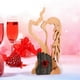 thumbnail image 4 of Wooden Ornament Wooden Couple Statue for Home Decor Abstract Kissing Couple Figurine Eternal LoveSculpture Valentine'S, 4 of 4