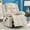 Beige, variant on Ebello Manual Recliner Chair with Massage and Heat, Fabric Recliner with Cup Holders & Storage Pockets, Breathable Comfortable Lounger for Living Room, Brown
