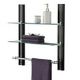 thumbnail image 4 of Organize It All Deluxe Tempered Glass Shelf with Towel Bar, 4 of 10