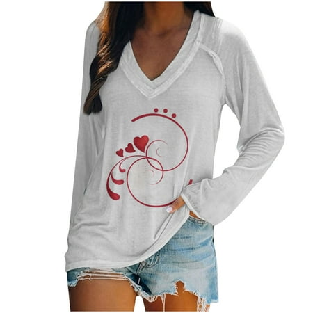 

Women s Fashion Casual V Neck Graphic Tshirt Long Sleeved T Shirt Festival Tops Princess Dresses Western Shirts Ladies Sexy Fall Winter Going Out Y2k Tunic Tees Adult Tops for Women Pleasure