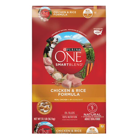 Purina ONE SmartBlend Chicken & Rice Formula Adult Premium Dog Food 31.1 lb. Bag