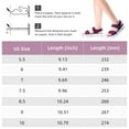 thumbnail image 3 of OutPro Womens Hiking Sandals Outdoor Lightweight Footbed Sandals Fashion Platform Beach Shoes Female Athletic Walking Sandals Purple, 3 of 10