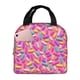thumbnail image 1 of Balery Colorful Donuts 1 Bolsa de Almuerzo Aislada – Caja de Almuerzo con Papel de Aluminio Grueso, Mantiene la Comida Fresca por 4 Horas, 1 of 8