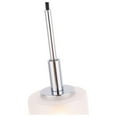 thumbnail image 3 of Woodbridge Lighting Elise 1-Light Opal Glass & Steel Mini Pendant in Chrome, 3 of 4