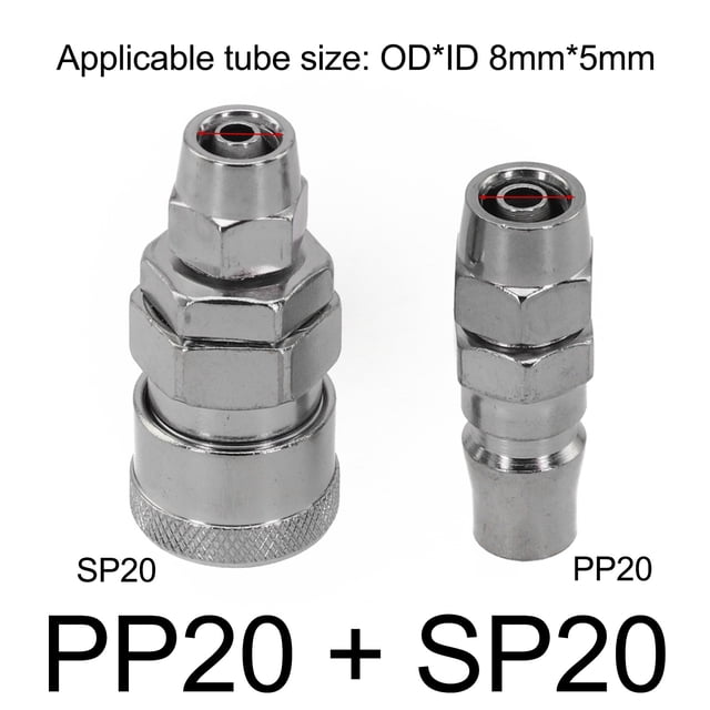 2Pcs/Set Quick Release Air Line Hose Fittings Coupler Connector For Air Compressor Hose Air Tools Parts