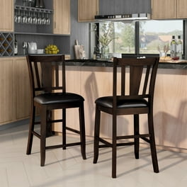 Furniture of America Tays Bar Stool Ivory Set of 2 Walmart