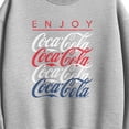 thumbnail image 2 of Coca-Cola - Red White and Blue Americana Oversized Fleece Crew Sweatshirt, 2 of 3