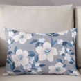 thumbnail image 3 of White Floral Throw Pillow Cover 20 x 36 Inch Decorative Pillow Cover Vintage Pastoral Botanical Flowers Lumbar Pillowcase Seasonal Rectangle Cushion Case for Couch Sofa Bed Living Room, 3 of 7