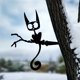 thumbnail image 4 of Metal Garden Stake Decoration Black Iron Ground Insert for Outdoor Yard Fence Courtyard Farm Flower Bed Weather Resistant, 4 of 6