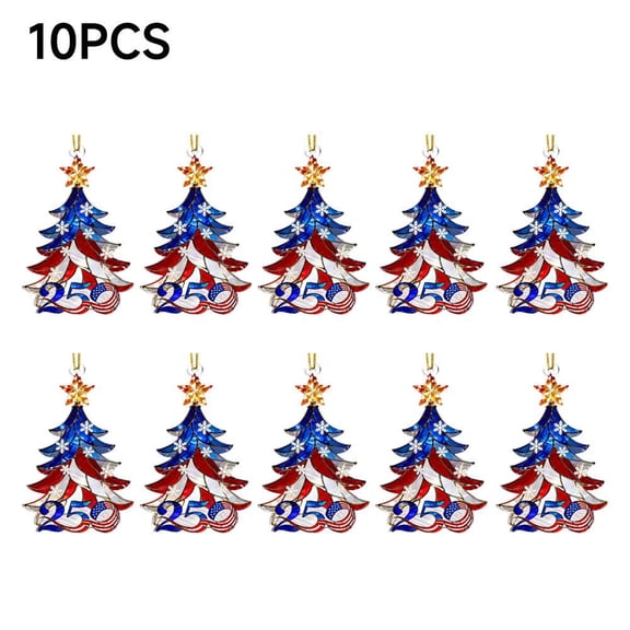 250th Anniversary Patriotic Ornament Premium Acrylic American Flag Christmas Tree Decor Gift