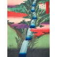 thumbnail image 2 of Hiroshige, Ando 12x14 White Modern Wood Framed Museum Art Print Titled - The Nunobiki Waterfall in Settsu Province, 2 of 4