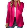 thumbnail image 2 of Pyhlmscde Women Cardigan Sweater Chunky Jacket Coat Fall Outwear Trendy Outfits, Business Casual Outfits for Women, Suit Jackets for Women, Women's Blazers & Suit Jackets Hot Pink L, 2 of 6