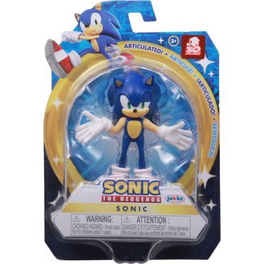 Sonic Articulated Sonic the Hedgehog Action Figure 4" with Snowboard ...
