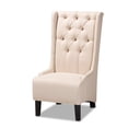 thumbnail image 1 of Baxton Studio Doris Chaise d'Appoint en Tissu Beige Transitionnel, 1 of 9