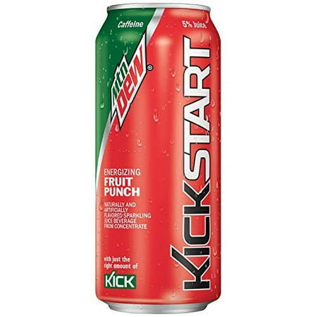 Mountain Dew Kickstart  Fruit Punch  16 Fl Oz (12 Count) Fruit Punch 16 Fl Oz (Pack of 12). BB 6/23/2025 