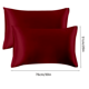 thumbnail image 4 of Funda de almohada Funda de almohada transpirable Funda de cojín para la cabeza de tela Funda de almohada de color sólido para cama, Rojo tholdsy HA003270-03, 4 of 7