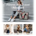 thumbnail image 5 of Tote Bag for Women - Pioneer Flower Shoulder Bag - Large Utility Work Duffle Bag with Zipper Handbag for Travel, Work, Sprots, 5 of 5