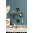 thumbnail image 7 of Boho Wall Decor, Wall-Mounted Metal Art, Hanging Artificial Pampas Display, Living Room, Bedroom, Bathroom, Diningroom, Fake Faux Plant 2 Pack Black Brown, 7 of 7