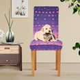 thumbnail image 4 of Yayeee 2 Pack Dining Chair Covers Stretch Parson Chairs Slipcovers Seat Protector, Gradient Love, 4 of 6