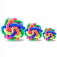 thumbnail image 4 of Dog Rope Chew Toys Tough Strong Knot Ball Pet Puppy Rubber Teething Squeaky - Medium, 4 of 4