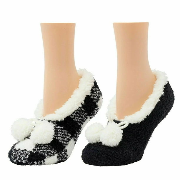 Cuddl Duds Women's Super Soft Plushfill Sherpa Lined Slipper Sock, 2