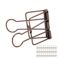thumbnail image 4 of Paper Clamps, 30Pcs Wire Binder Clips Simple Style 2 Inch Strong Clamping  For Tickets Black,Bronze,Purple Bronze, 4 of 8
