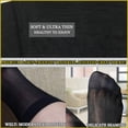 thumbnail image 3 of CAILDANL 10 Pairs Mens Ultra Thin Dress Socks Silk Sheer Business Socks Soft Nylon Work Trouser Sox Mid Calf, 3 of 7