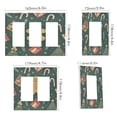 thumbnail image 2 of Yayeee Rocker Switch Wall Plate 3-Gang 6.5"x4.6" Home Decorative Outlet Cover, Brown Christmas Gingerbread, 2 of 6