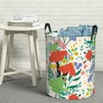thumbnail image 6 of Rateoe Mushroom and Frogs Pattern Round Laundry Hamper Basket, Tall Hamper Basket for Blanket Storage, Nursery Clothes Hamper for Laundry in Bedroom and College Dorm-Small, 6 of 6