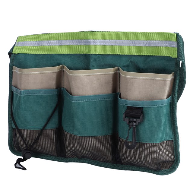 Eddwiin Bolsa de Herramientas de jardín con múltiples Bolsillos, Organizador de Bolsa Colgante en la Cintura con cinturón Ajustable, Suministros de jardinería