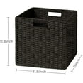 thumbnail image 2 of HBlife Handcrafted Woven Paper Rope Storage Baskets, Handles, Set of 2, 2 of 9