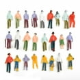 thumbnail image 4 of 25/100Pcs Model Railway Painted Mixed People 1:75 Scale Train Railway Mixed Painted Figures Assorted Poses For Layout, 4 of 7