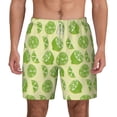 thumbnail image 2 of Picia Various Lemons pattern Mens Swim Trunks with Compression Liner Stretch Beach Shorts Quick Dry with Zipper Pockets No-Chafing Board Shorts-X-Large, 2 of 9
