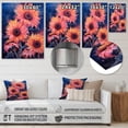 thumbnail image 4 of Designart "Coral Blue Sunflower Golden Coastal Sunflowers" Sunflowers Metal Art Print, 4 of 5