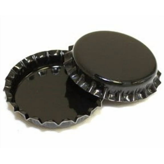 100 Black ON BOTH SIDES Bottle Caps New Unused Bottlecaps Colored 2 sided