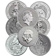 2 oz Silver Queens Beasts Coin BU (Random Designs)