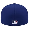 thumbnail image 4 of Men's New Era Royal Texas Rangers Yarn Stitch 59FIFTY Fitted Hat, 4 of 6