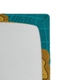 thumbnail image 2 of Ambesonne Map Fitted Sheet, Cartoon Adventure Boats, Full Size, Orange Blue, 2 of 2
