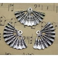 thumbnail image 5 of U8MO 4~30pc Retro Jewelry Making DIY Hand Fan Alloy Charm Pendant 33x21mm-10pcs, 5 of 6