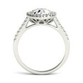 thumbnail image 4 of Charles & Colvard 14K White Gold Moissanite 10x7mm Pear Engagement Ring-Size 9 2.58cttw DEW, 4 of 5